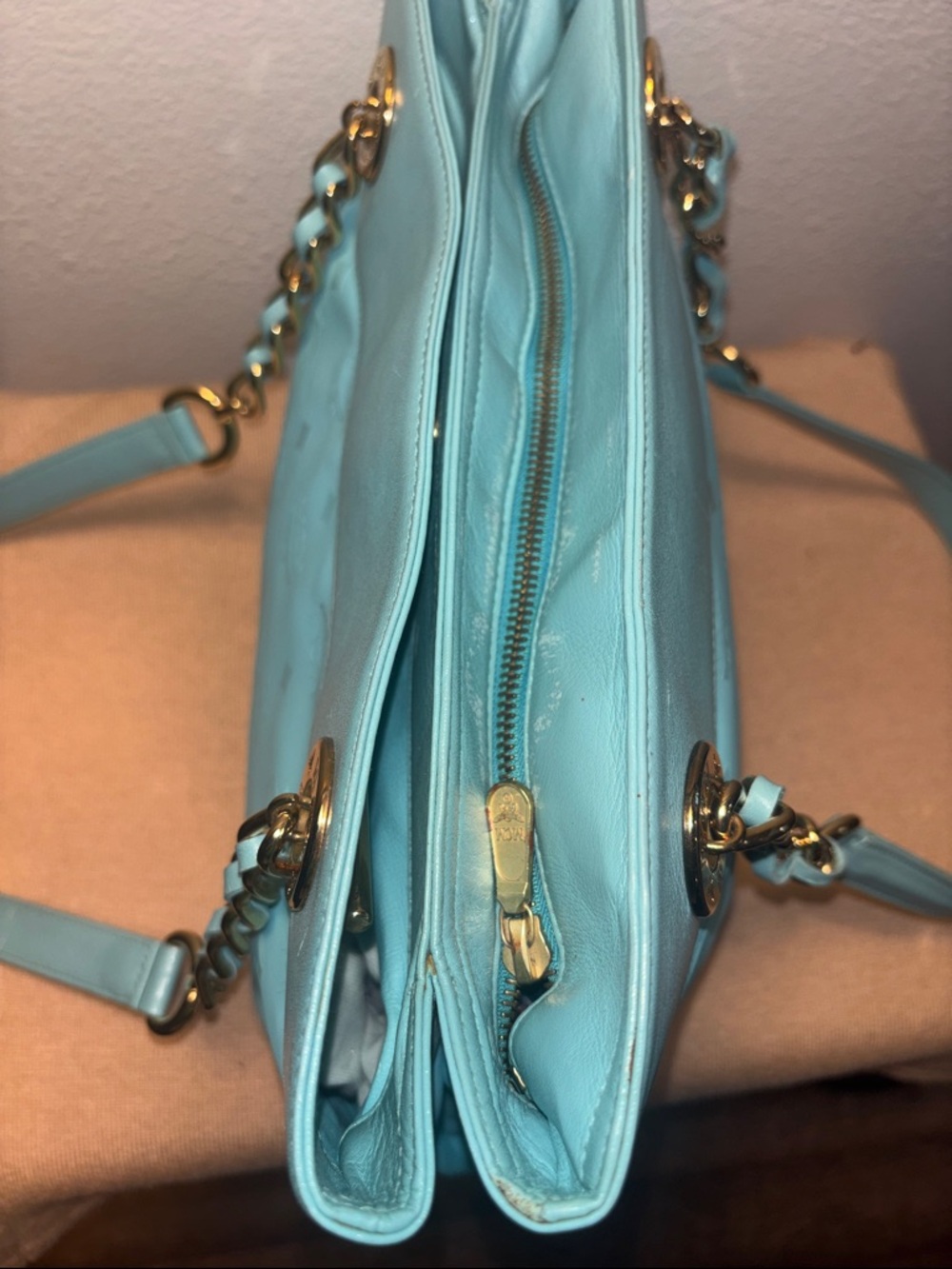 MCM Vintage Aqua Blue Shoulder bag - Picture 6 of 10